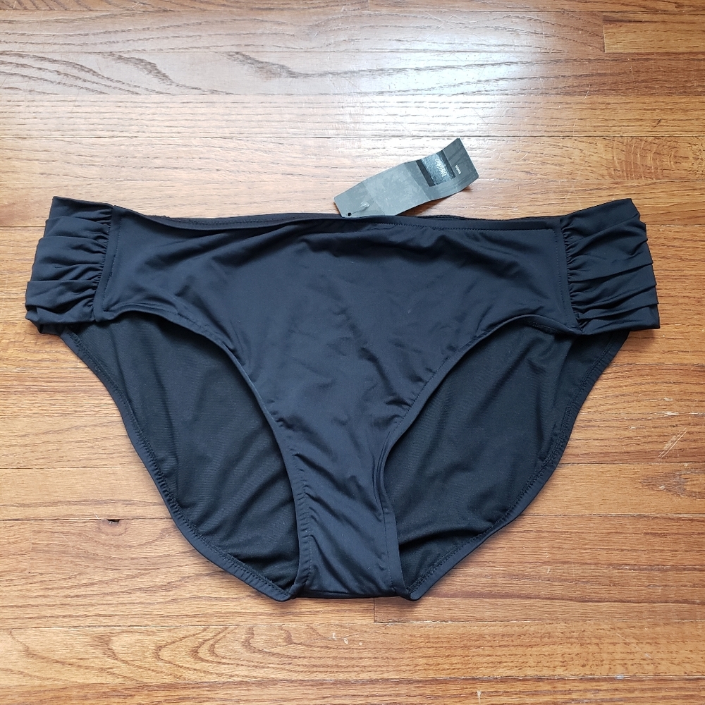 Mossimo | Ruched Bikini Swim Bottom | 3X